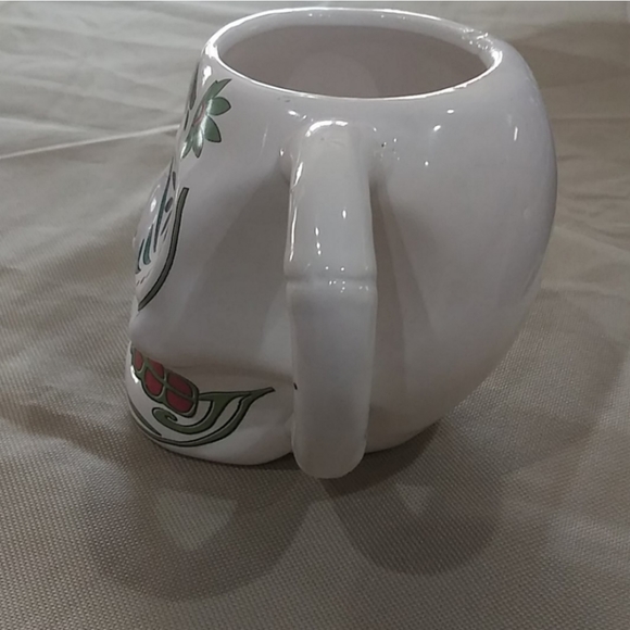 Sugar Skull Shaped Mug Dia De Los Muertos- Day Of The Dead - Picture 2 of 6